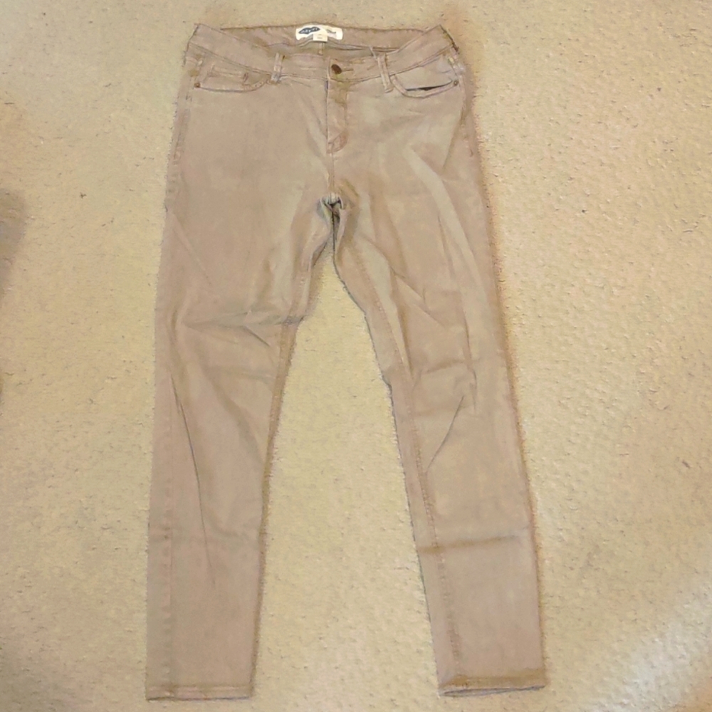 Tan Old Navy Rockstar Super Skinny